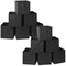 Casafield Set of 12 Collapsible Fabric Cube Storage Bins - Foldable Cloth Baskets for Shelves, Cubby Organizers & More